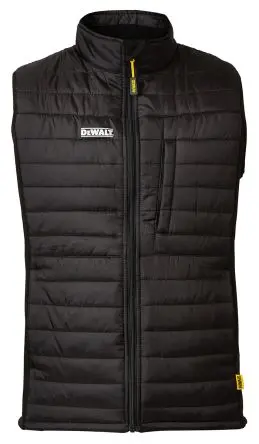 Produktfoto 1 von DeWALT Force Herren Duschfest Steppweste Größe 2XL Taft, Polyester Polyester Schwarz