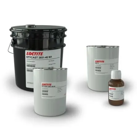 Produktfoto 1 von Loctite STYCAST 2651-40 W1 Vergussmasse Epoxidharz Zinn 1 gal Gold
