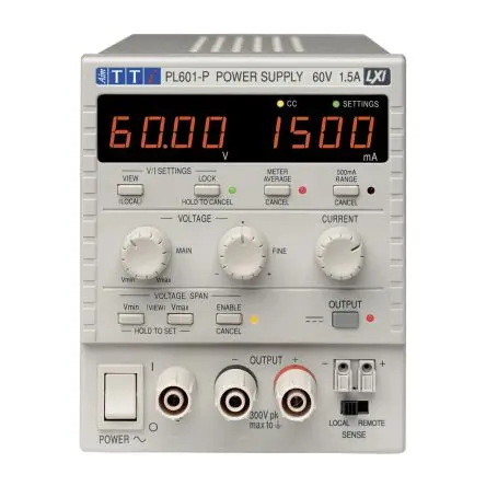 Produktfoto 1 von Aim-TTi Digital 1 Linear 60V IEC 320 Labornetzgerät 1.5 A 90 W, ISO-kalibriert