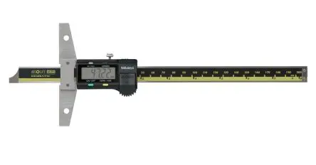 Produktfoto 1 von Mitutoyo Tiefenmessgerät Beide aus Edelstahl, 200 mm / ±0.001 in 300 g, 0.01 mm, ISO-kalibriert