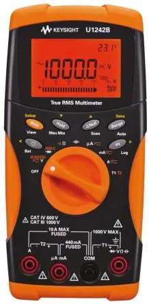 Produktfoto 1 von Keysight Technologies U1242B Tragbar Digital Multimeter Echteffektivwert, CAT III, CAT IV