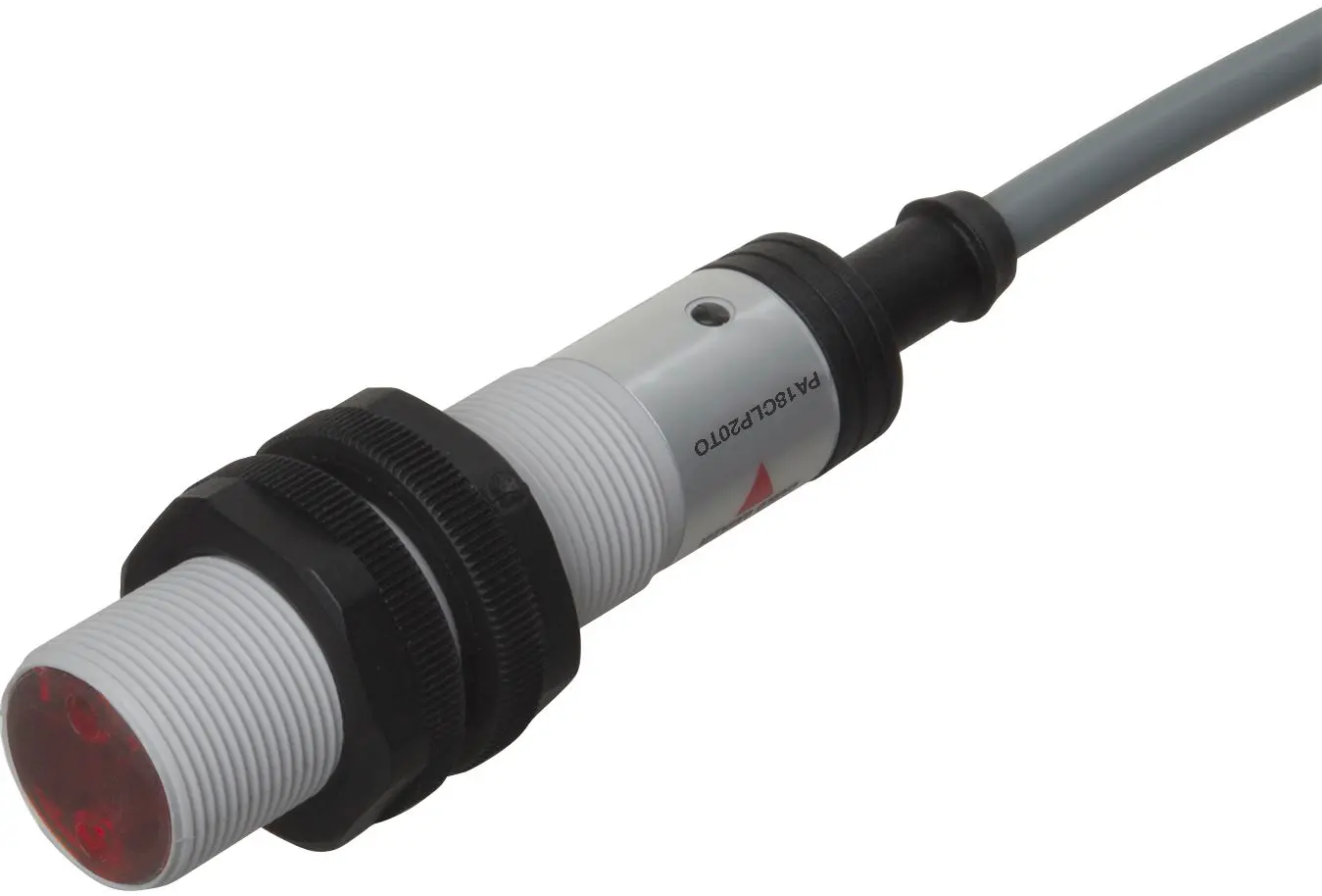 Produktfoto 1 von Carlo Gavazzi zylindrisch Optischer Sensor, Polarisiert retroreflektierend, Bereich 2000 mm, Zwei Draht Ausgang,