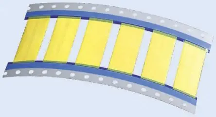 Produktfoto 1 von TE Connectivity Wärmeschrumpf-Etiketten B. 50 mm für Standard-Büroausstattung 250 Per Pack auf Weiß 50 mm Gelb