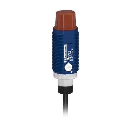 Produktfoto 1 von Telemecanique Sensors XUB Zylindrisch Optischer Sensor, Diffus, PnP Ausgang, Kabel