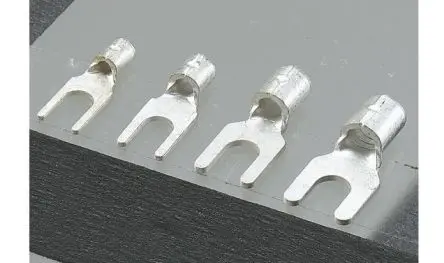 Produktfoto 1 von JST Blau, Gelb, Rot Unisoliert Gabelkabelschuh B. 13.5mm, 6 mm Nylon 12 AWG 10 AWG
