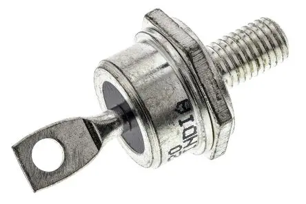 Produktfoto 1 von Vishay VS-40HF Schraubanschlussklemme Diode Wechselnd Anoden-Bolzen, 200 V / 40 A, 2-Pin DO-203AB
