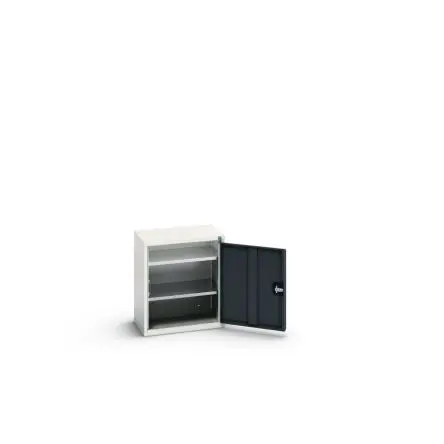 Produktfoto 1 von Bott Schrank Typ Schrank mit Ablage 1 Tür/en 2 Regal/e 0 Schublade/n 600 mm 525mm Abschließbar 350 mm Stahlblech