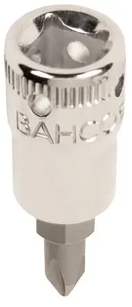 Produktfoto 1 von Bahco 1/4 in Square PH1 Schraubbit, Phillips Chrom Vanadium Stahl, 1-teilig, 36 mm