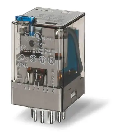 Produktfoto 1 von Finder 60 Relais 24V ac Spule Dreipoliger Umschalter 10A 2.2 W
