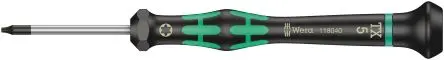Produktfoto 1 von Wera T1 Präzision, Chrom Stahl, 137mm / Klinge 40 mm