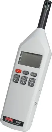 Produktfoto 1 von RS PRO Hygrometer 60 °C, Typ Digitalhygrometer ±3 %RH, absolut 100 °C / 100 %RH, ±0.4 °C, ±0.8 °F, DKD/DAkkS-kalibriert