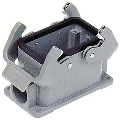 Produktfoto 1 von HARTING Han B Oberflächenmontiertes Gehäuse Doppelter Hebel 2, Oberfläche 10B Oberflächenmontiertes Gehäuse, IP65