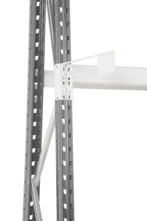 Produktfoto 1 von Manorga Aufbewahrungsregal Typ Stapelgestell aus Stahl in Hellgrau, 4500 kg, 50 mm x 50mm