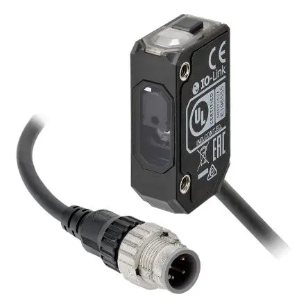 Produktfoto 1 von Omron E3AS Kubisch Optischer Sensor, Hintergrundunterdrückung, PnP Ausgang
