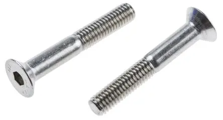 Produktfoto 1 von RS PRO Innensechskant Senkkopf Innensechskantschraube, Edelstahl glatt, M6, M6 40 mm