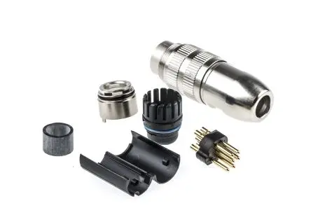 Produktfoto 1 von Lumberg 332 M16 DIN-Stecker Gerade 6-polig, DIN EN 60529, 250V ac 5A IP68 Kabel, Schrauben Stecker