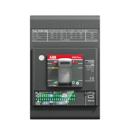 Produktfoto 1 von ABB SACE Tmax XT XT2N, Kompaktschutzschalter 3-polig, 160A Feststehend / Abschaltvermögen 10 kA 690V ac
