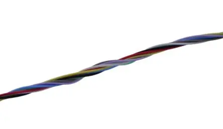 Produktfoto 1 von MICROWIRES TWJ Twisted-Pair-Kabel, 4-paarig 0.08 mm² 100 m Perfluoralkoxyalkan isoliert Grau