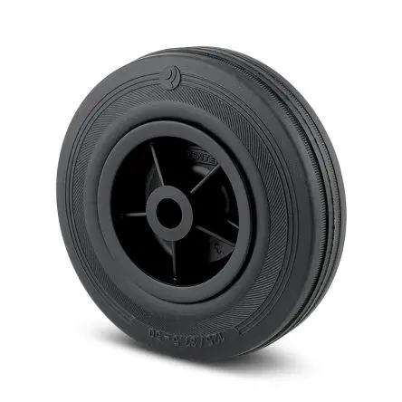 Produktfoto 1 von Tente Polypropylen Rollwagenrolle Schwarz, 75 kg Ø 100 mm, B. 35 mm