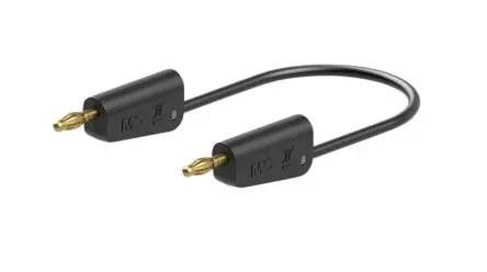 Produktfoto 1 von Staubli Messleitung 32A Stecker / Stecker, Schwarz Polyvinylchlorid-isoliert 150 cm, 30V, 60 V