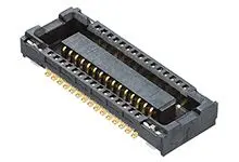 Produktfoto 1 von Molex 51338 Leiterplattenbuchse Vertikal Platine 40-polig / 2-reihig, Raster 0.4 mm SMD