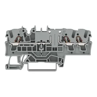 Produktfoto 1 von WAGO TOPJOB S Anschlussklemmenblock DIN-Schiene 1 Grau, 2.5mm², 300V Einsteck-Anschluss IECEx/ATEX/CSA