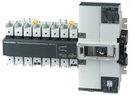 Produktfoto 1 von Socomec 9323 Trennschalter 4-polig DIN-Hutschiene, Schnellanschluss, Wand 1600A, 20 A 23 kW Schwarz, Grau, Rot IP65