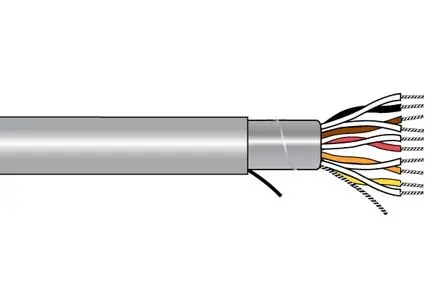 Produktfoto 1 von Alpha Wire 5692 Kabel, 4-adrig 0.14mm² 26 AWG Grau Geschirmt, 100 ft, Polyvinylchlorid