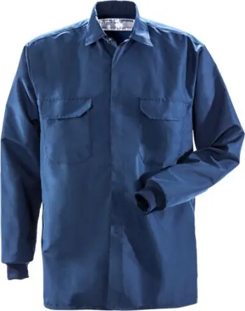 Produktfoto 1 von Fristads 100635 Unisex Hemd Langarm, Leitfähiges Gewebe, Polyester M Marine