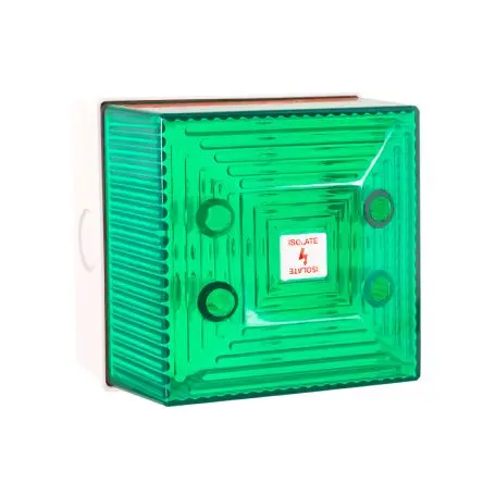 Produktfoto 1 von Clifford & Snell FL40 Xenon Filament/Warnsummer Signalleuchte 230V ac Grün Wand IP65