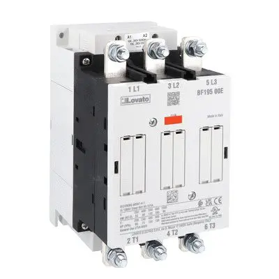 Produktfoto 1 von Lovato BF195 Schütz 130V ac/dc, 48 V ac/dc-Spule, 3-polig, 1kV / 195 A 110 kW