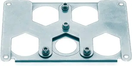 Produktfoto 1 von HARTING Han HPR Rahmen, Stecker, M5, 133 x 89 x 89 mm
