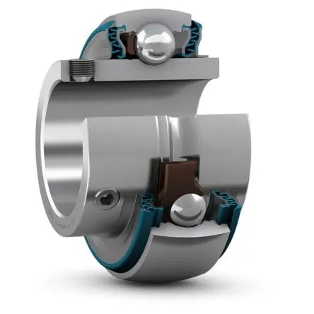 Produktfoto 1 von SKF Edelstahl Lagereinsatz 47 mm Außen-ø , Innen-Ø 20 mm, Traglast 6.55 kN