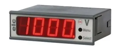 Produktfoto 1 von ELC LED Digitales Spannungsmessgerät DC LED-Anzeige 4-stellig / ±0.1 %, 68.8 mm, 22.5 mm, 49 mm, ISO-kalibriert