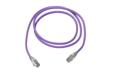 Produktfoto 1 von HellermannTyton Connectivity RJ45 Cat6a Ethernet-Kabel, 40 m, Violett S/FTP, Raucharm halogenfrei
