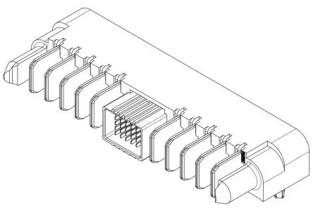 Produktfoto 1 von Molex Leiterplattenleiste Steckverbindergehäuse für Board-zu-Board, Strom, 219562