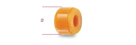 Produktfoto 1 von BETA Hammer aus Gummi 20 g Nicht parkend 35 mm