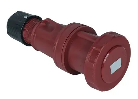 Produktfoto 1 von RS PRO RS PRO Leistungssteckverbinder Rot, 415V 3P+PE / 63A, Kabel IP67