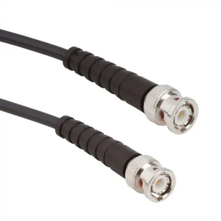 Produktfoto 1 von Amphenol RF BNC RG58 Koaxialkabel, Abgeschlossen, 50 Ω, 5 m, Schwarz