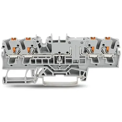 Produktfoto 1 von WAGO TOPJOB S Anschlussklemmenblock DIN-Schiene 1 Orange, 2.5mm², 300V Einsteck-Anschluss IECEx/ATEX/CSA