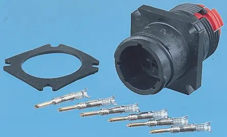 Produktfoto 1 von Souriau Sunbank by Eaton Clipper Verbinderdichtung Panel, Thermoplast Dichtung, Schwarz