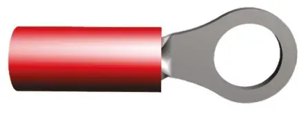 TE Connectivity PIDG Ringkabelschuh, Isoliert 22 AWG, Nylon, Rot, 16 AWG max.AWG, aussen ø 7.14 mm, innen ø 5 mm, M5
