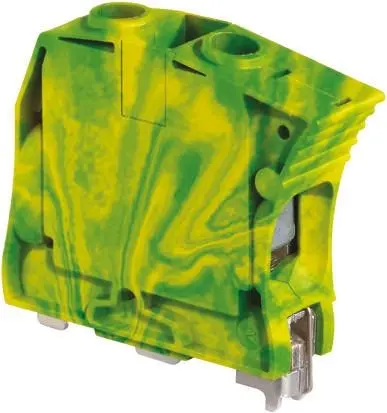 Produktfoto 1 von Entrelec ZS35 Schutzleiterklemme 1 Gelb, Grün, 35mm², 1kV ac Schraubbefestigung ATEX