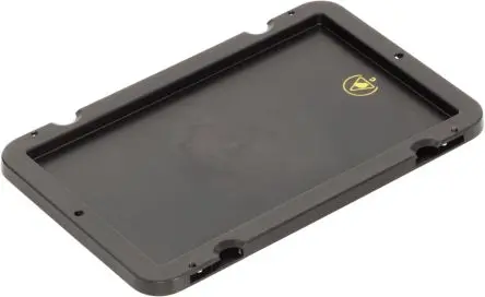 Produktfoto 1 von EUROSTAT ESD-Boxdeckel, Leitfähig, H: 300 mm L: 400 mm B: 300mm, Polypropylen