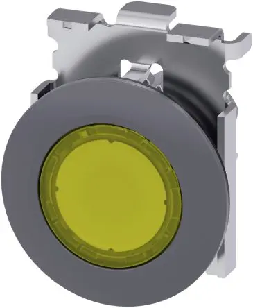 Produktfoto 1 von Siemens SIRIUS ACT Drucktastenkopf Ø 30 mm, Gelb Rastend Rund Rund Kunststoff, IP66
