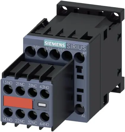 Produktfoto 1 von Siemens 3RT2 Schütz 230V ac-Spule, 3-polig, 690V / 7 A 230V ac 3 kW 2 Schließer/2 Öffner Motorsteuerung, Umkehrend