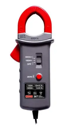 Produktfoto 1 von RS PRO Wechselstrom/Gleichstrom Stromzange 600 A Ø 35 mm / 600 A