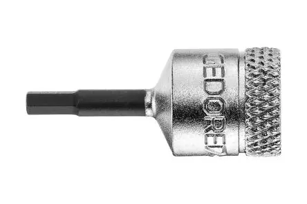 Produktfoto 1 von Gedore 1/4 in 2 mm Sechskant Schraubbit, Sechskant Vanadium Stahl, 1-teilig, 28 mm