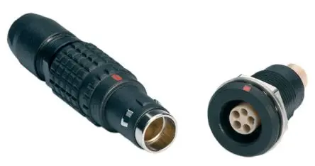 Produktfoto 1 von LEMO 304 7 mm Standard Rundsteckverbinder Stecker 4-polig Buchse 2A Kabel IP68