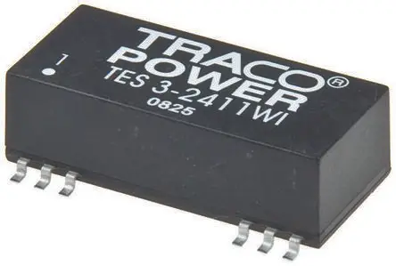 Produktfoto 1 von TRACOPOWER TES 3WI DC/DC Konverter, 15V dc OUT 200 mA Oberfläche 36V dc 1.5 kV dc 3 W -40 °C 70 °C